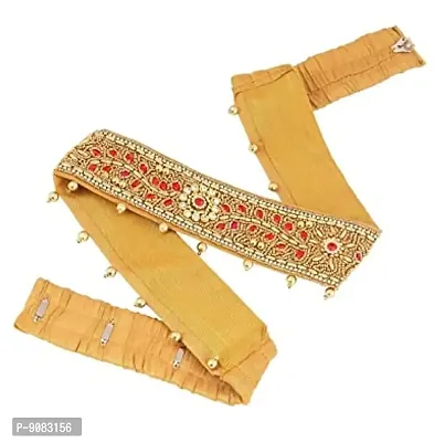 Stylish Red Kamar Bandhani Chain Pato Pattee Patti Patha Patta Pati Saree Cloth Waist Belt Ootiyanam For Women