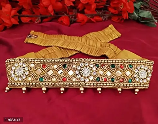 Stylish Kamar Bandhani Patta Bandh Cloth Body Jewellery Hip Waist Belt For Girl Dresses-thumb4