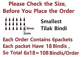 Fashions Velvet Bindis Kumkum Tilak Bindi For Women Maroon (Tilak Bindi Small)-thumb2