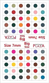 Fashions Plain Round Multicolor Bindi Kumkum Big Size For Women (Size 7Mm,Pack Of 180 Bindis)-thumb2