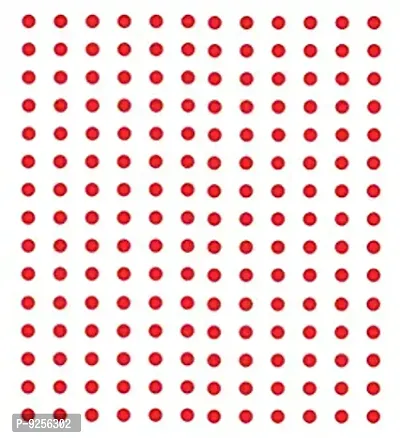 Fashions Bindis Red Colour Round Kumkum Sticker Bindi For Women and Girls (Size 6Mm,Pack Of 180 Bindis)-thumb0