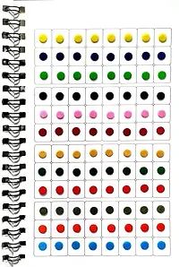 Fashions Plain Round Multicolour Kumkum Forehead Sticker Small Bindis Bindiya Spiral Bindi Book Mini Size For Girls (948 - Small Bindi Booklet)-thumb2