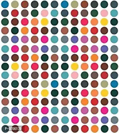 Fashions Big Round Forhead Multicolor Matching Simple Bindi Stickers Fofr Office Going Women And Girls (Size 8 Mm,Pack Of 180 Bindis Forhead Multicolor Bindis(Multicolor Bindi)