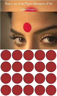 Fashions Round Tilak Bindi Maroon Colour Bindis For Women Bindi Large Size For Ladies (12Mm Size,Pack Of 400 Bindis)-thumb2