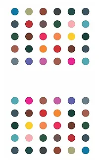 Fashions Round Multicolour Bindis Sticker Daily Use Simple Forehead Kumkum Bindiya Bindi For Women (Plain Multicolor Bindi 7Mm)-thumb1