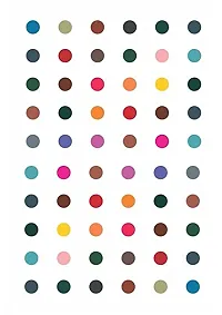 Fashions Round Multicolour Bindis Sticker Daily Use Simple Forehead Kumkum Bindiya Bindi For Women (Plain Multicolor Bindi 7Mm)-thumb2