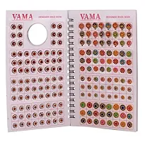 Fashions Multicolour Stone Border Kumkum Sticker Designer Spiral Bindi Booklet Bride For Women (372 Full Stone Bindi Book)-thumb1