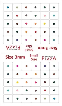 Fashions Small Round Multi Colour Matching Forehead Bindis Stickers (Size 3Mm,Pack Of 180 Bindis)-thumb3