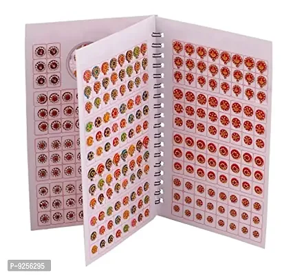 Forehead Multicolour Kumkum Stickers Designer Bindi Booklet For Women (372 Bridal Bindi Book)