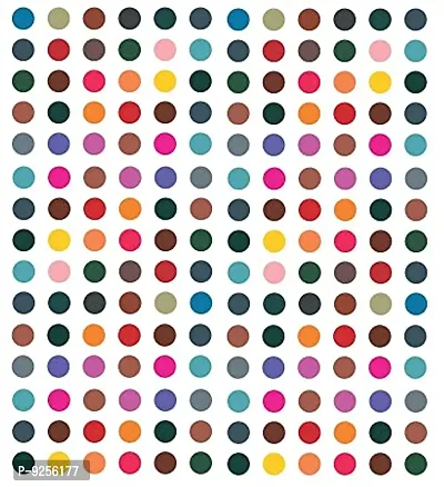 Fashions Plain Multicolor Round Big Bindis Sticker (Size 8Mm,Pack Of 180 Bindis)
