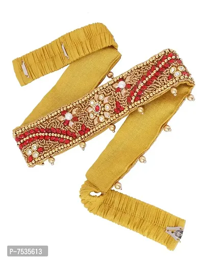 THANU'S CRAFT stretchable belly chain Cloth Vaddanam kamarbandhani Saree waist belt for women Wedding Dress  Sarees