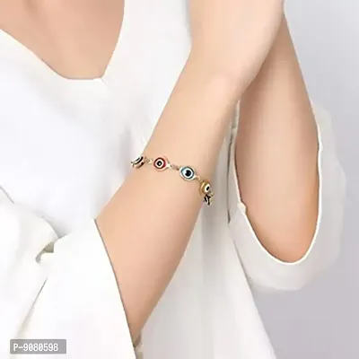 Elegant Evil Eye Jewellery Nazar Battu Beads Nazariya Bracelet Rakhi For Girls And Ladies-thumb2