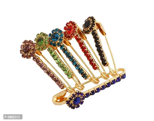 Stylish Women Brooches And Pins For Hijab Dupatta Chunri Scarfs And Fancy Saree Pin For Women