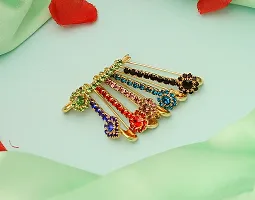 Stylish Women Brooches And Pins For Hijab Dupatta Chunri Scarfs And Fancy Saree Pin For Women-thumb1