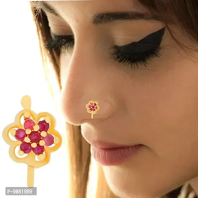 Buy THANU'S CRAFTOxidised Black Silver Nose ring Non piercing Pressing Nose  Pin Stud for Women & Girls Online at desertcartINDIA