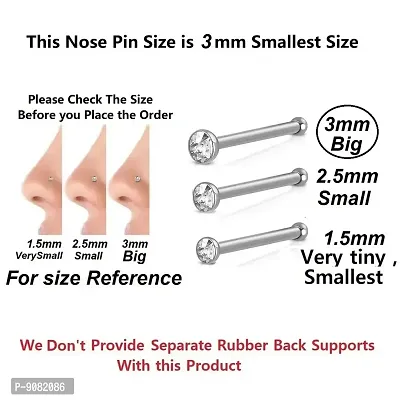 Stylish  Metal Big Nose Pierced Stud Pin Rings For Women-thumb2