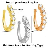 Elegant Nose Pins for Women, Pack of 3-thumb2