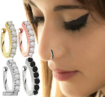 Elegant Nose Pins for Women, Combo-thumb3