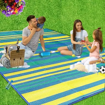 MULTICOLOR FOLDABLE CHATAI MAT PICNIC MAT 4X6 FEET
