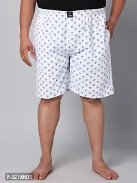 Stylish Cotton Printed Plus Size Shorts for Men-thumb1