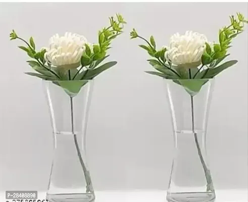 Classic Artificial Flowers Pots Vase Pack Of 2-thumb0