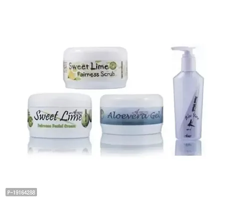 Adidev Herbals Herbal Skin Brightening Sweet Lime Fairness Pack (4 Items In The Set)-thumb0