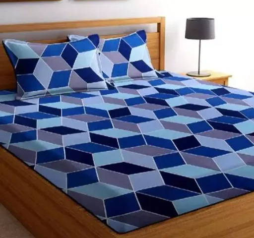 Comfortable Microfiber  Queen Bedsheet with Pillow Covers