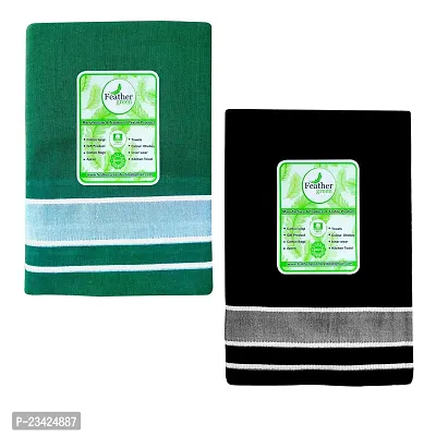 Feather Green Men's Dhotis Pack of 2