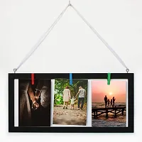 VAH Wooden Rectangular Black Table Photo Frame / Wall Hanging for Home D?cor Perfect for Gift Photo Frame-thumb4