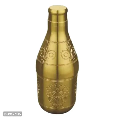 Golden Brass Handicrafted Bottle For Storage