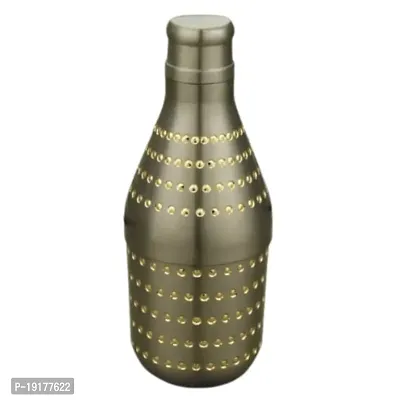 Golden Brass Handicrafted Bottle For Storage