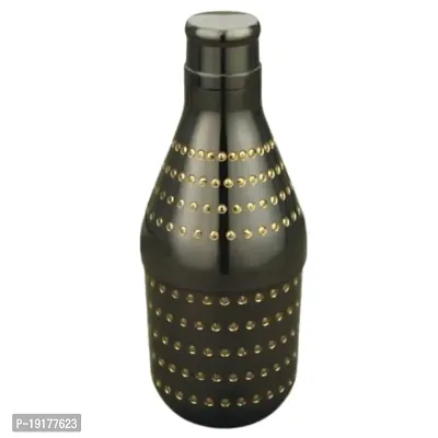 Golden Brass Handicrafted Bottle For Storage-thumb0