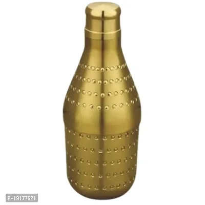 Golden Brass Handicrafted Bottle For Storage-thumb0