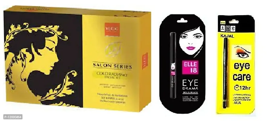 Salon Series Facial Kit  Elle 18  Kajal ( pack of 1 )  Ads Kajal  ( pack of 1 )