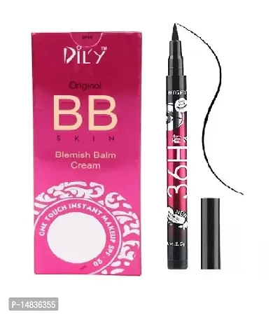 Dily BB Blemish Balm Cream ( Pack Of 1 )  36 H Eyeliner  ( Pack Of 1 )