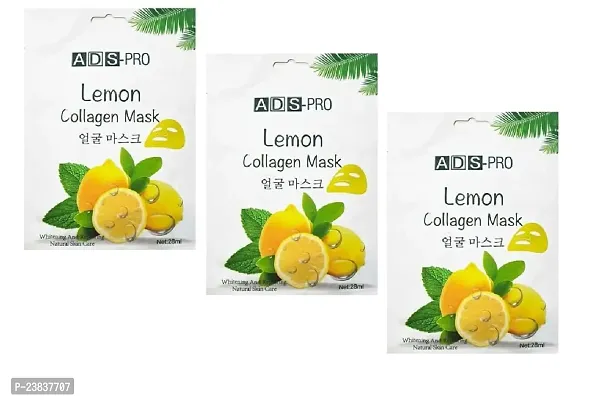 professional ads pro lemon collagen mask pack of 3-thumb0