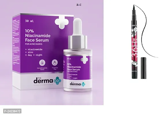 10% niacinamide face serum with 36-h eyeliner pack of 1-thumb0