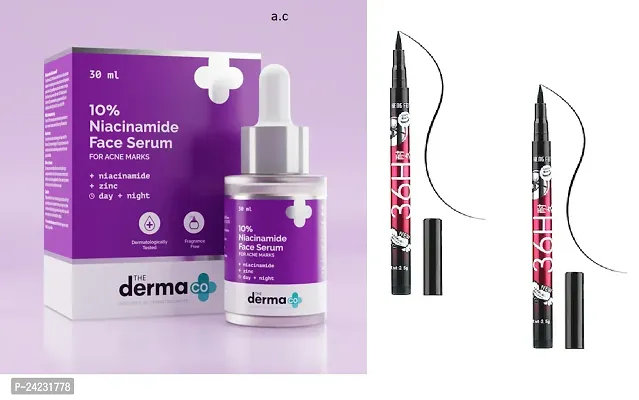 10 % niacinamide face serum with 36-h eyeliner pack of 2-thumb0