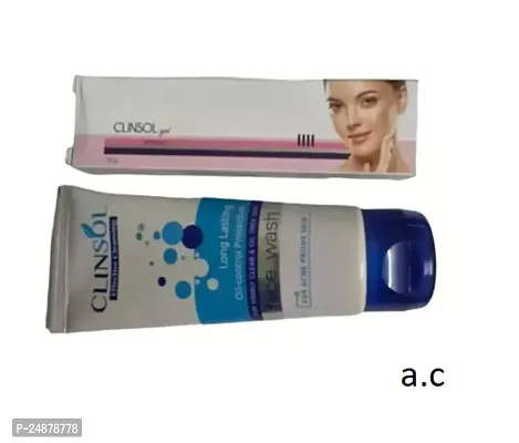 1 CLINSOL GEL 15GM WITH CHARCOL FACEWASH 60GM