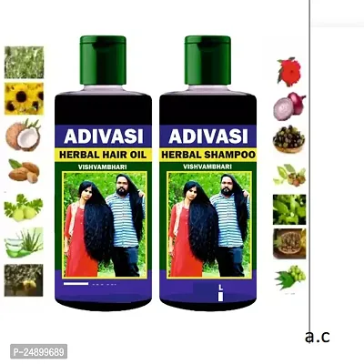 Adivasi Herbal hair oil for hair growth Pure Ayurvedic Hair Fall Control For women and men 50ml pack of 2-thumb0