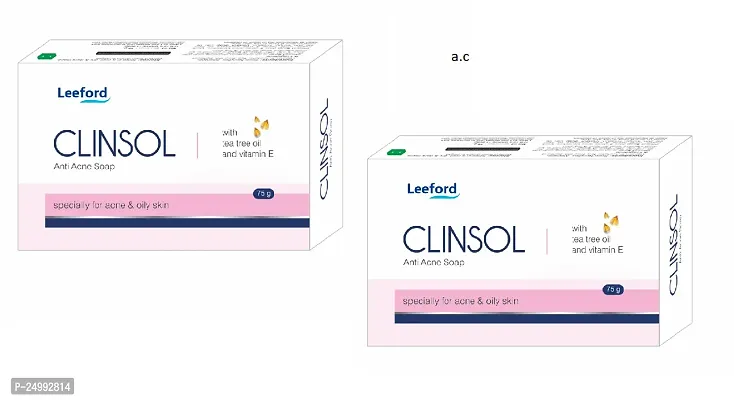 Leeford Clinsol Soap , skin care pack of 2