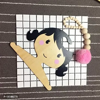 Classic Wooden Kids Room Wall Hanger Baby Clothes Hanging Decor