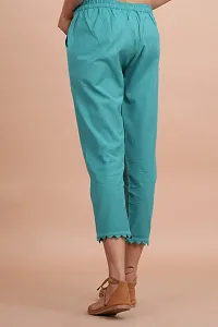 Regular Fit Women Light Blue Trousers-thumb1