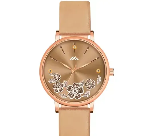 LORTTA LT- 519 Flower Round Dial Analog Women Watch For Girls