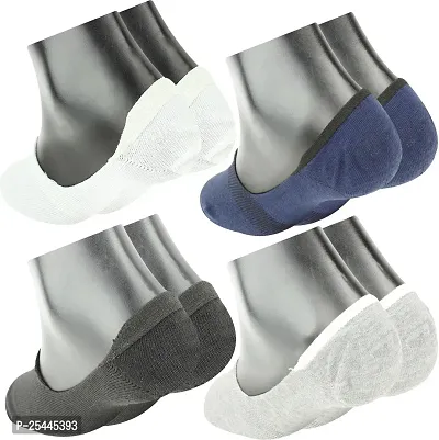 Loafer Socks - Men socks - Women Socks - No show socks invisible Socks - Low cut Socks - Pack Of 4 Free Size-thumb4