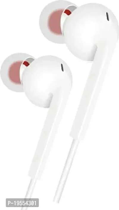 Stylish White In-ear Wired Earphones