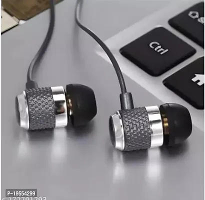Stylish Black In-ear Wired Earphones