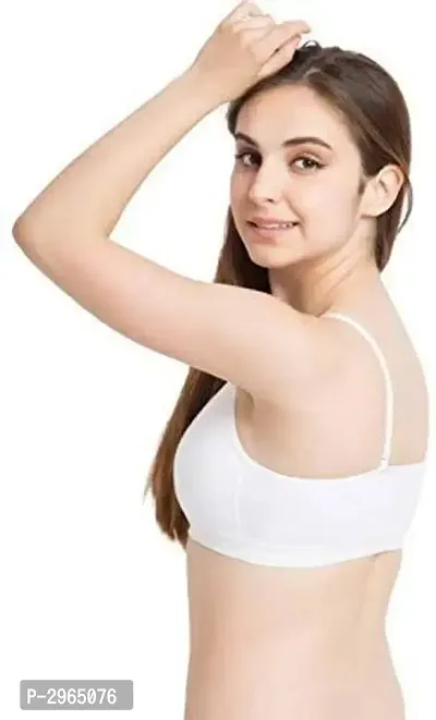 Buy Women's Cotton Spandex White Solid Bras Combo Of 3 Online In India At  Discounted Prices
