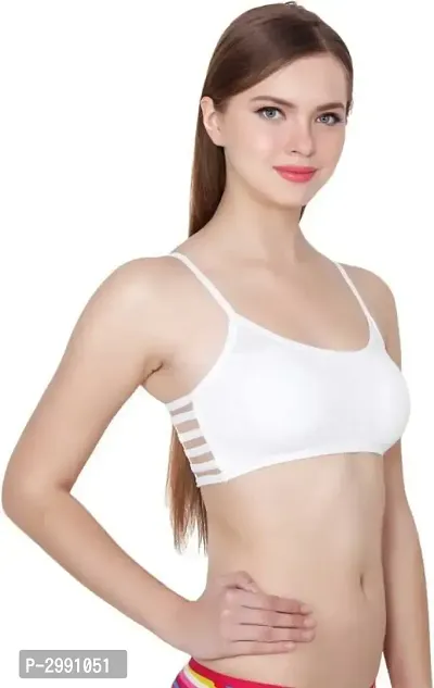 Women Bralette  Padded Bralette (white)-thumb3