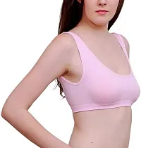 trendy solid air/sports bra-thumb2